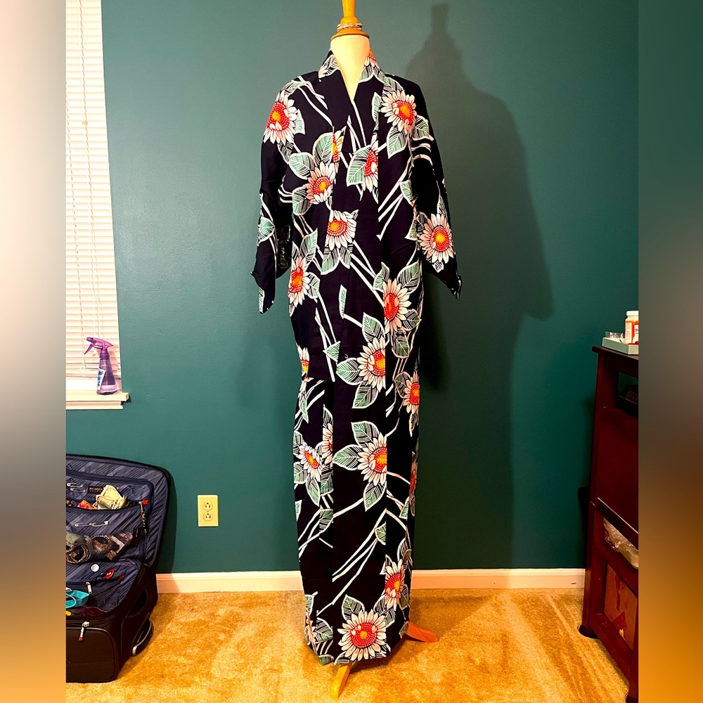 Yukata & Obi (Summer Cotton Kimono)